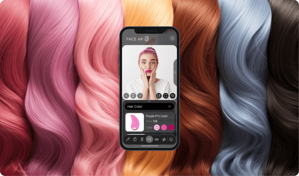 virtual hair color